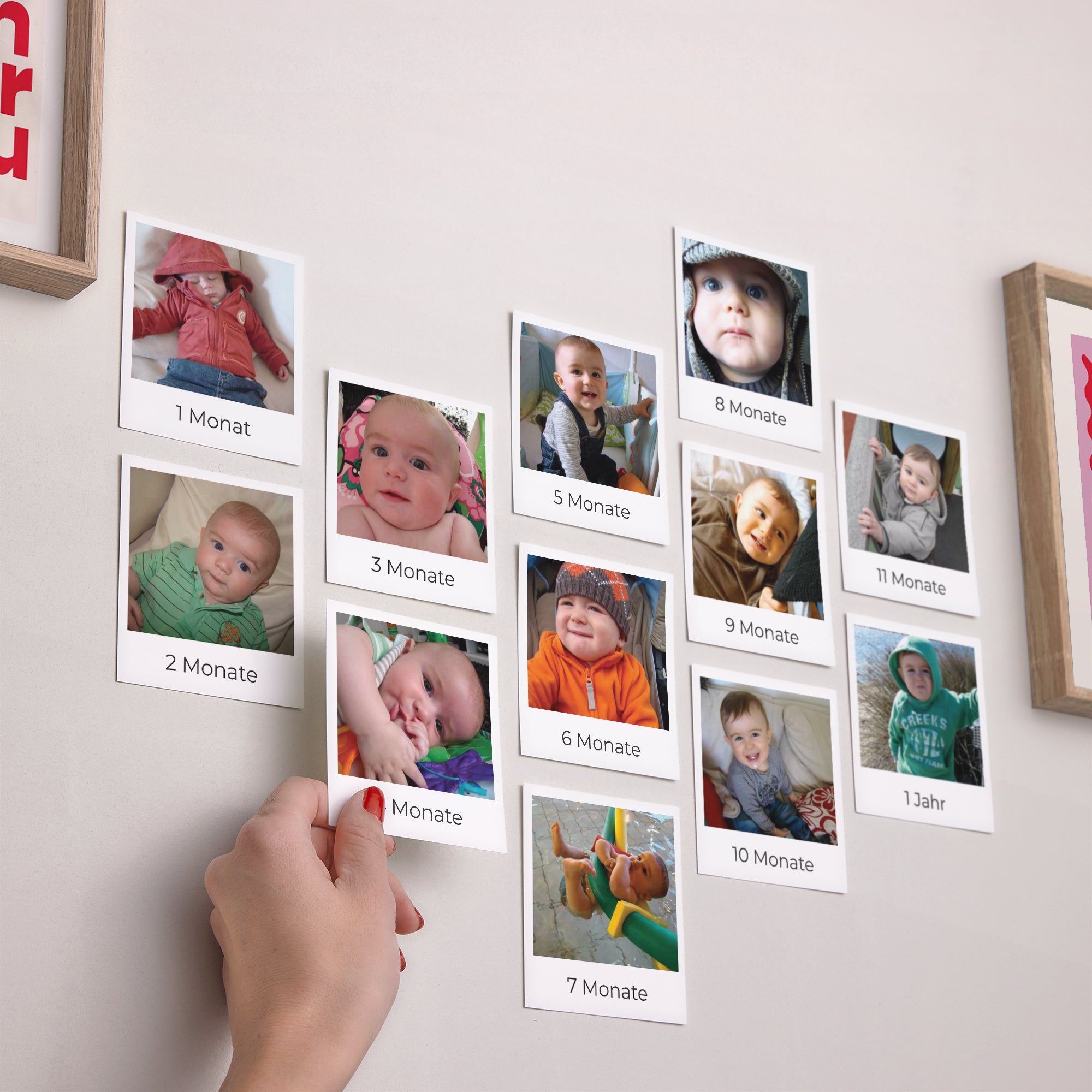 Fotoabzug Foto's Pack von 12 Das erste Jahr des Babys foto N° 2