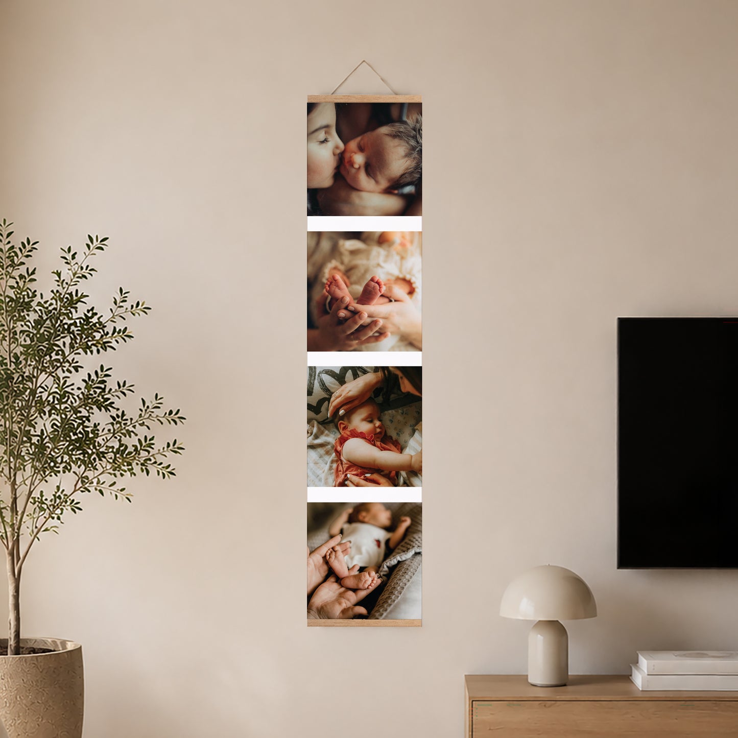 Poster Objekte Holzstütze Fragmente des Lebens foto N° 2