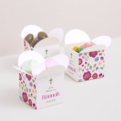 Geschenkbox Taufe Schmetterlingsöffnung Kleine Süßigkeiten foto N° 3