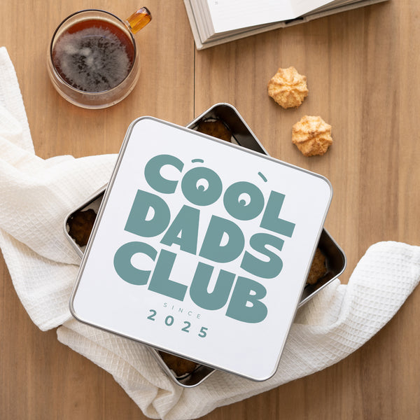 Metalldose Quadratisch Cool Dads Club foto