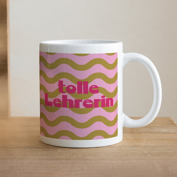 Tasse Weiß Ein Jahr des Glücks foto