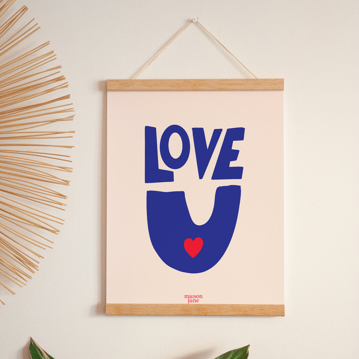 Poster Porträt 30 x 40 cm Liebe, immer foto N° 1