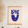 Poster Porträt 30 x 40 cm Liebe, immer foto N° 1