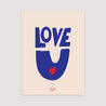 Poster Porträt 30 x 40 cm Liebe, immer foto N° 2