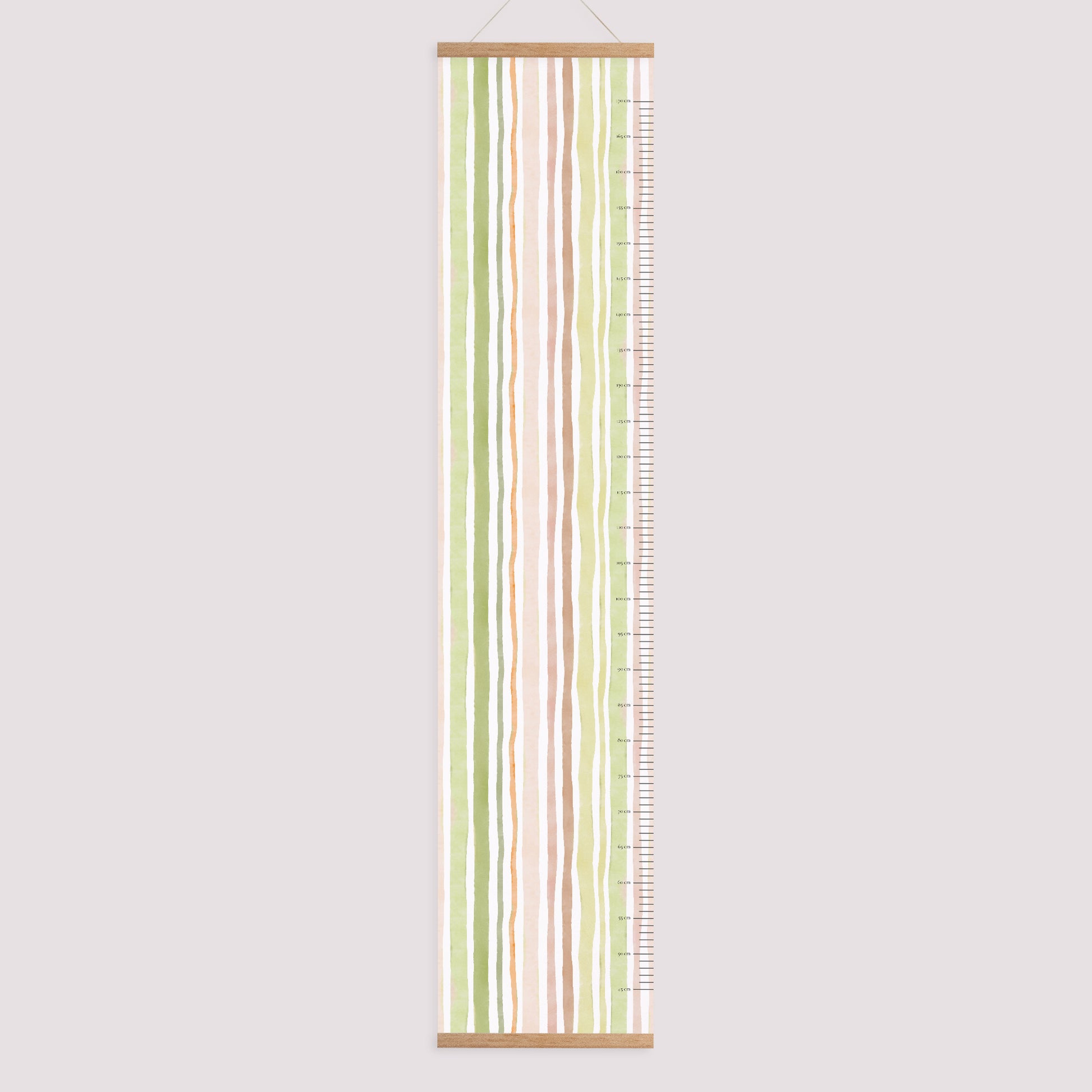 Kindermesslatte Geburt Papier Horizonte Pastell foto N° 1