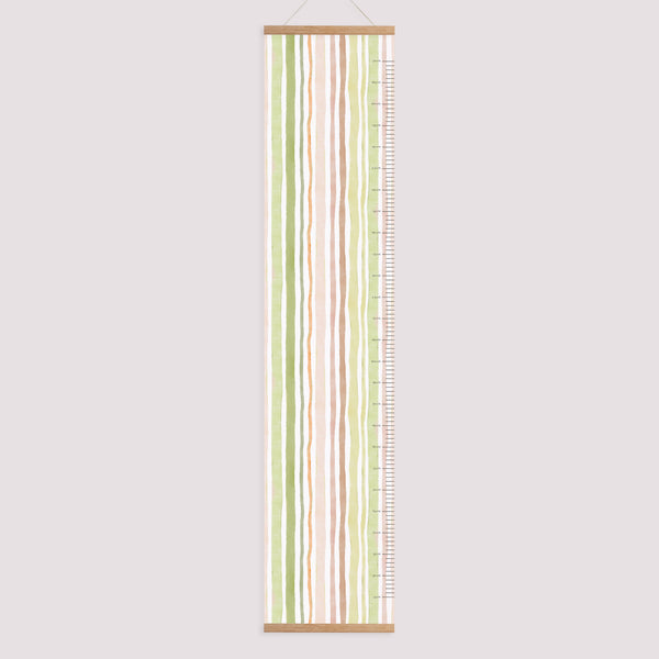 Kindermesslatte Geburt Papier Horizonte Pastell foto