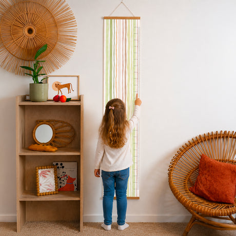 Kindermesslatte Geburt Papier Horizonte Pastell