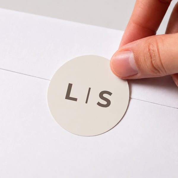 Sticker Hochzeit Rund Die Splitter des Glücks foto