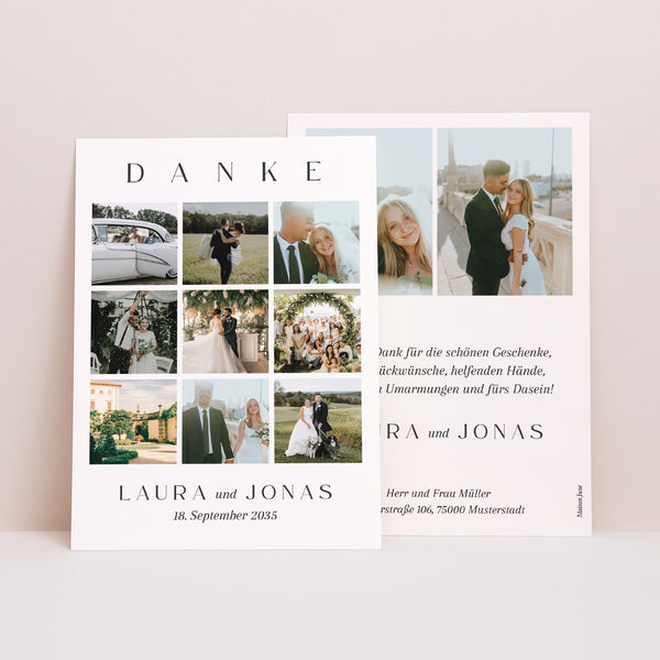 Dankeskarte Hochzeit Erinnerungen foto