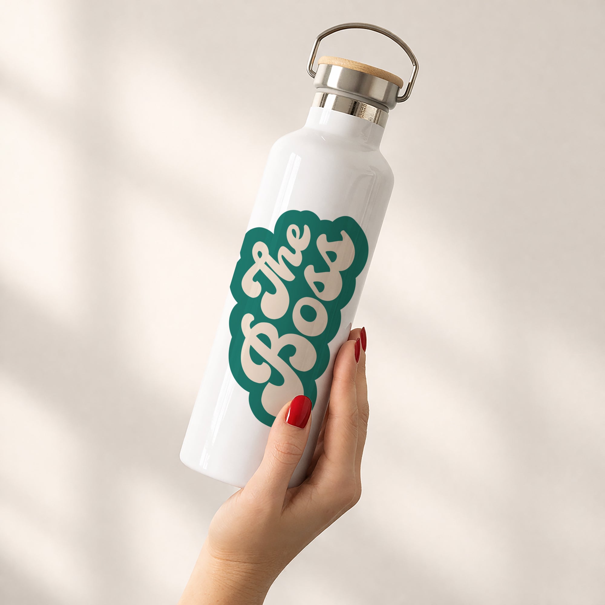 Trinkflasche 75 cl Wer ist der Boss? foto N° 2
