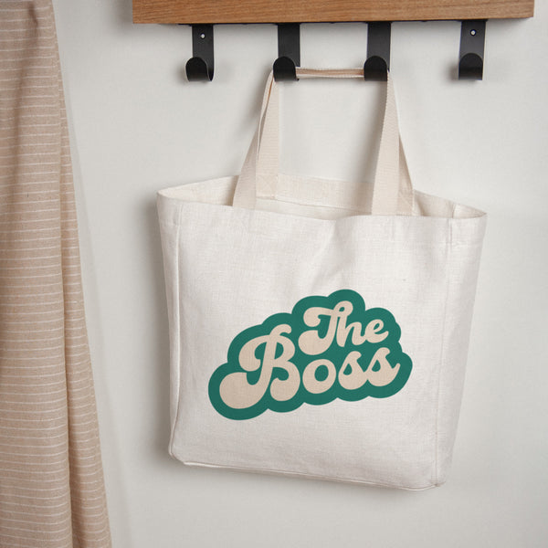 Tote bag Tragehenkel Wer ist der Boss? foto