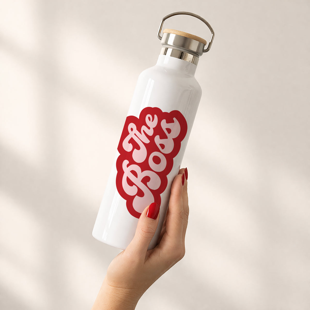 Trinkflasche 75 cl Wer ist die Bossin? foto N° 2