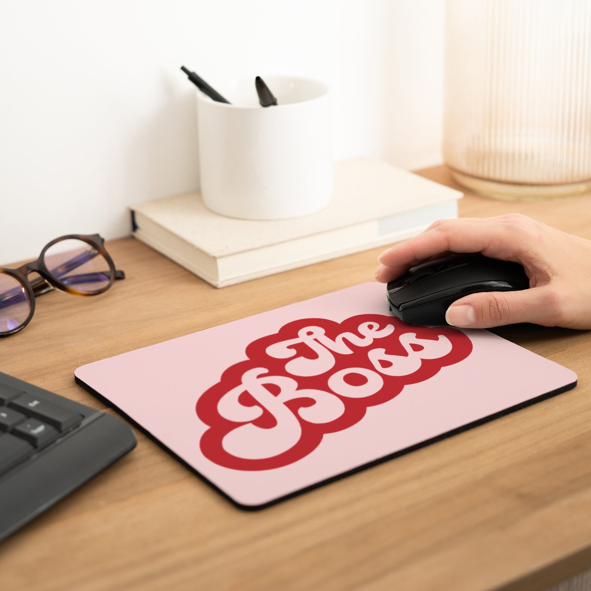 Mousepad Rechteck Wer ist die Bossin? foto N° 2
