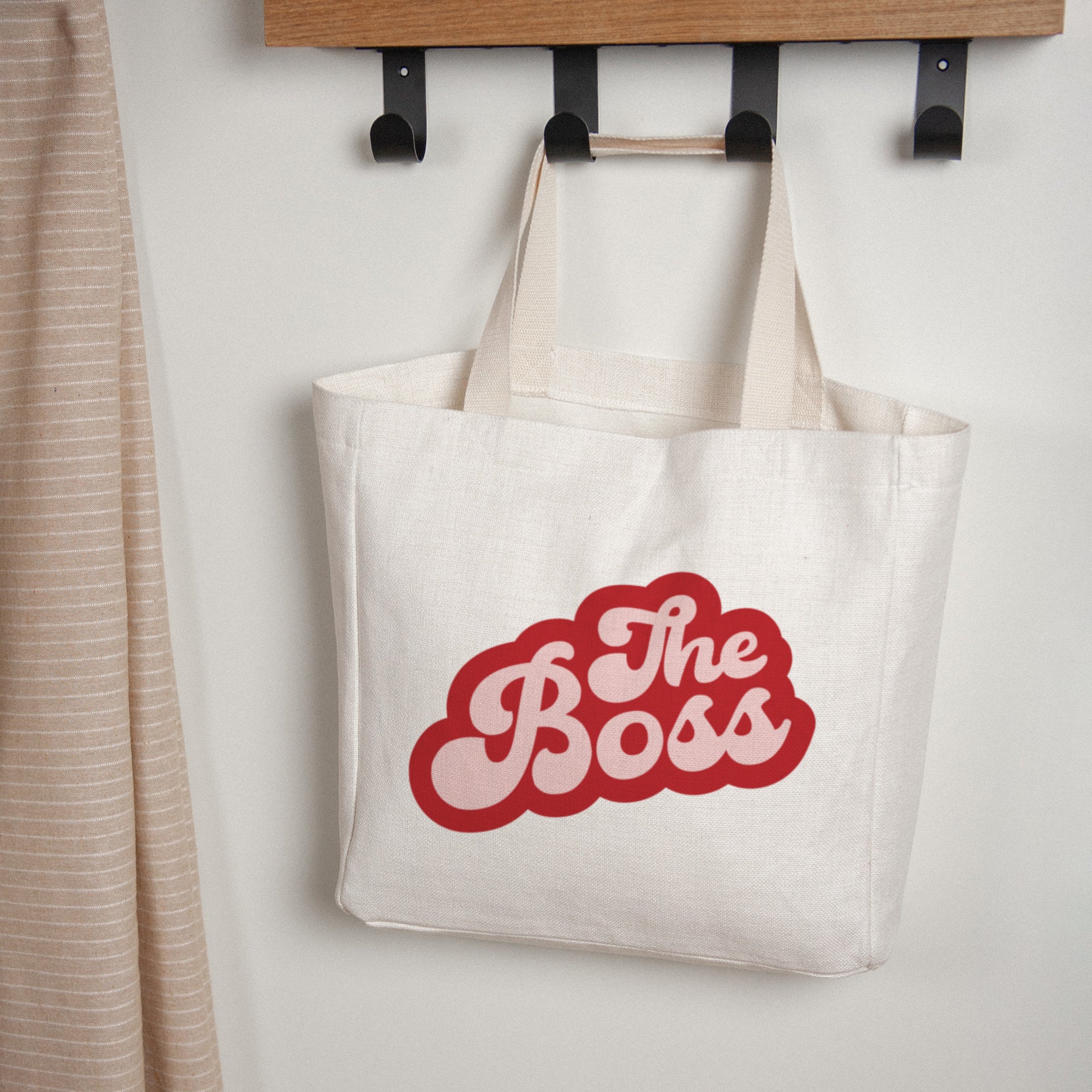 Tote bag Tragehenkel Wer ist die Bossin? foto N° 1