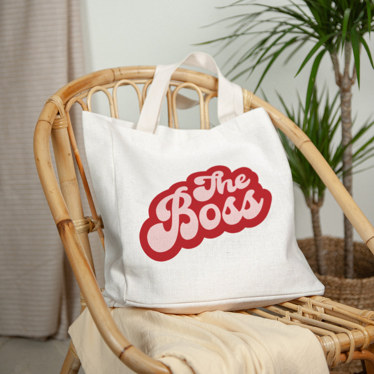 Tote bag Tragehenkel Wer ist die Bossin? foto N° 2