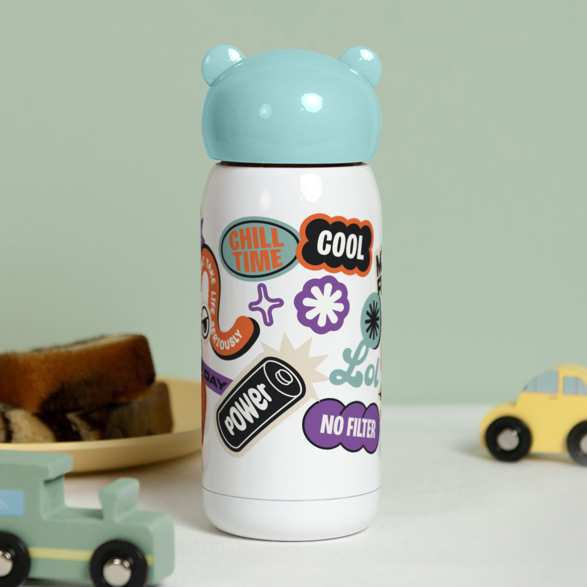 Kinder Trinkflasche Blau, 32 cl Just chill foto N° 3