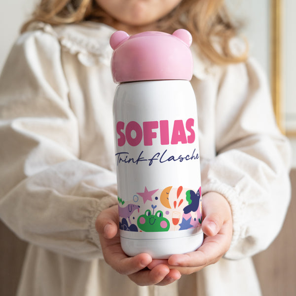 Kinder Trinkflasche Rosa, 32 cl Die kleinen Kumpel foto