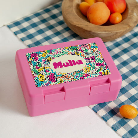 Snackbox Rose heißt auf Deutsch "Rose". Farbexplosion