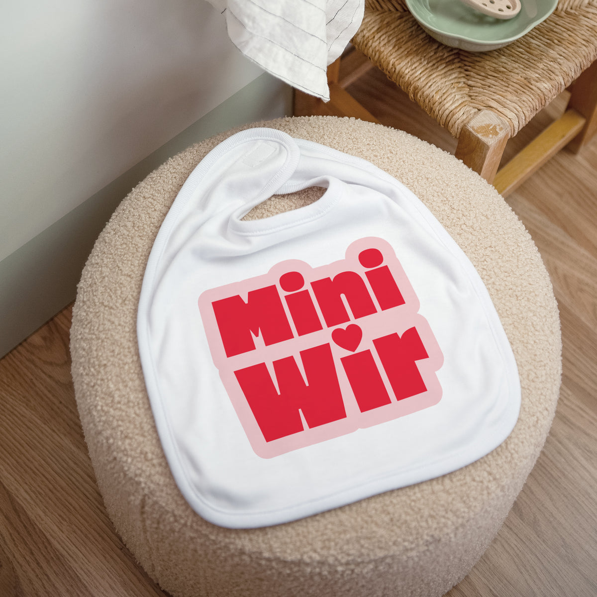 Kinderlätzchen Geburt Stoff Mini Wir foto N° 1