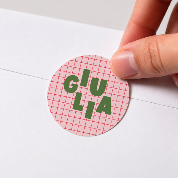 Sticker Geburt Rund Schöner Rahmen foto