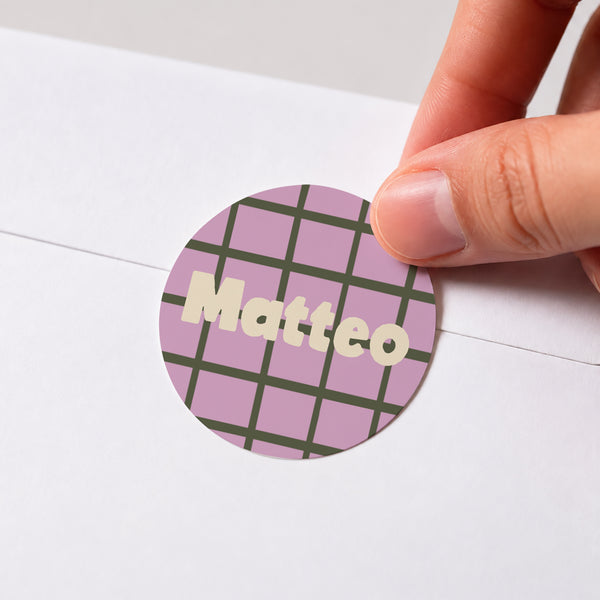 Sticker Geburt Rund Traits der Liebe foto