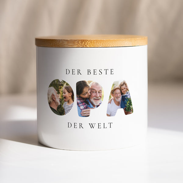 Keramiktopf 48 cl Erinnerungen an Opa foto