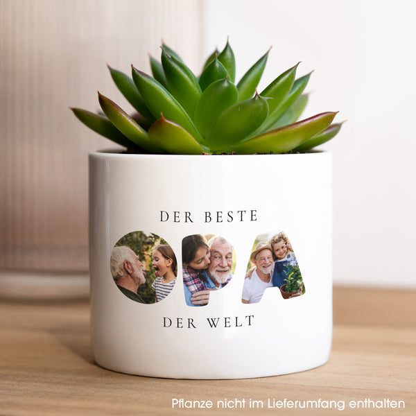 Blumentopf 48 cl Erinnerungen an Opa foto