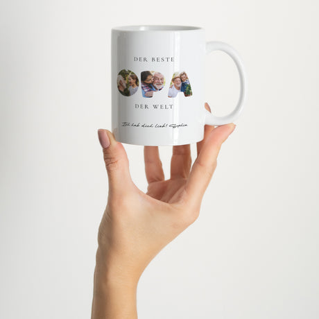 Tasse Weiß Papy in Erinnerungen
