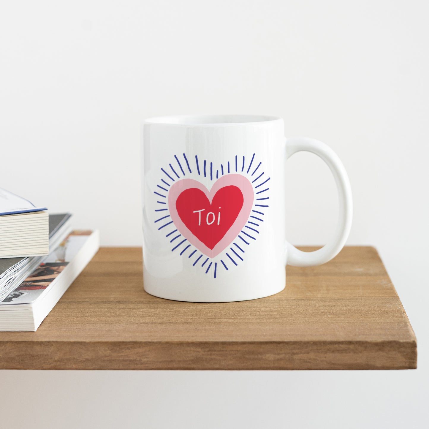 Mug Blanc Cœur rayonnant foto N° 4