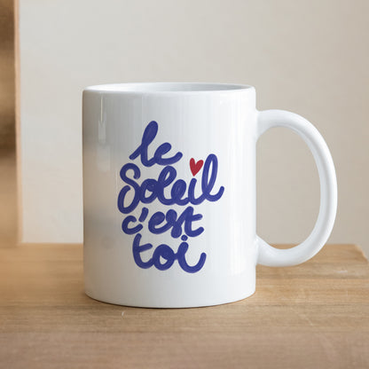 Mug Blanc Le soleil c'est toi foto N° 1