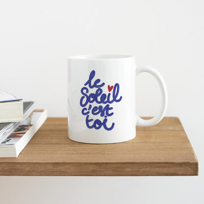 Mug Blanc Le soleil c'est toi foto N° 4