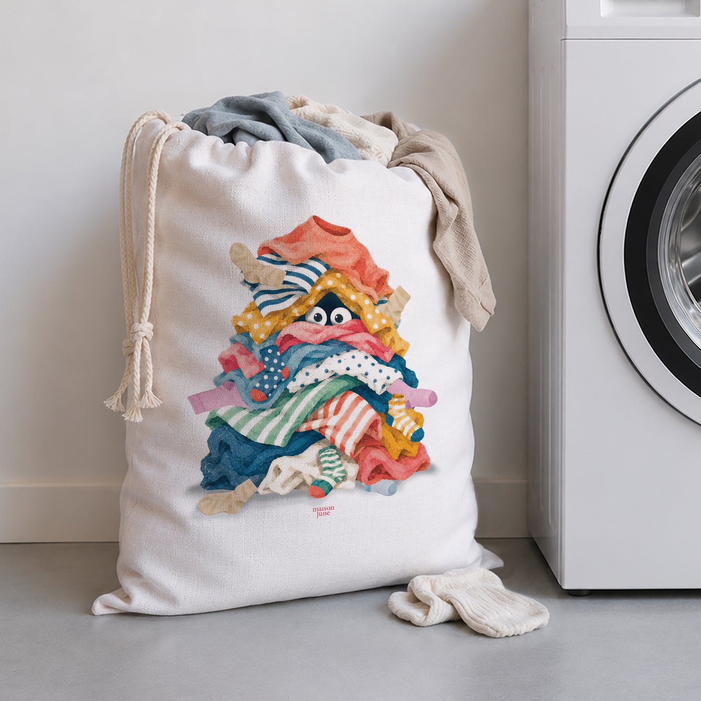 Sac à linge Grand format Le Monstre aux Chaussettes foto N° 1