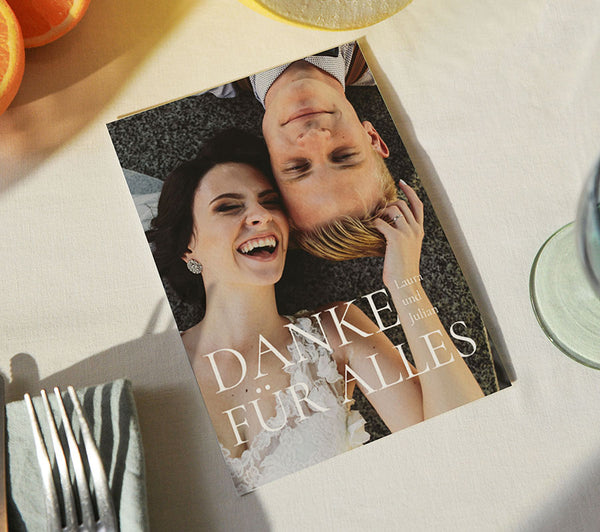 Dankeskarte Hochzeit Herzlichen Dank